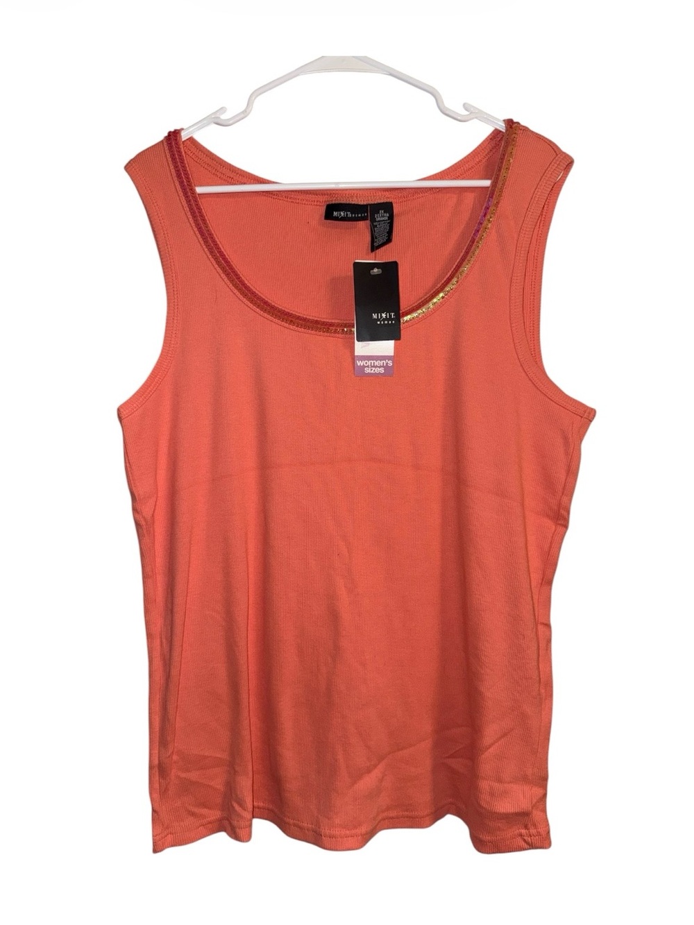 💎💎Mixit Coral Tank with Metallic Trim💎💎